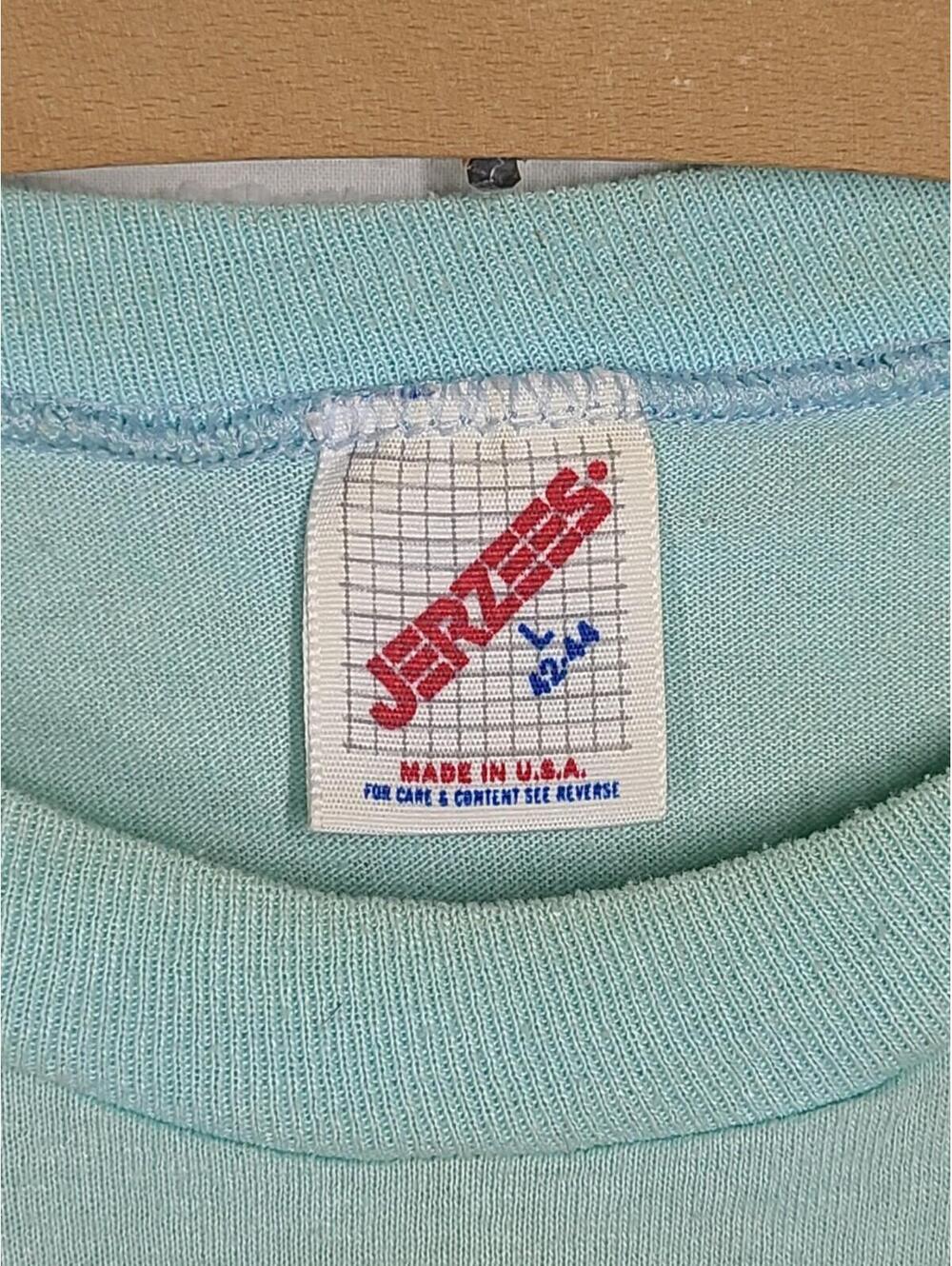 Vtg California Raisins Shirt Worn USA Jerzees 50/50 Tee L 23x28 Blue Retro 80s - Picture 4 of 8